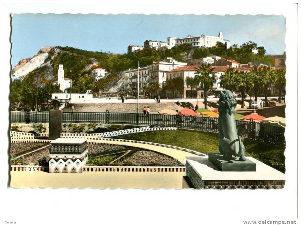 ALGERIE CONSTANTINE PHILIPPEVILLE LA PLACE MARQUE CPSM CAP  739