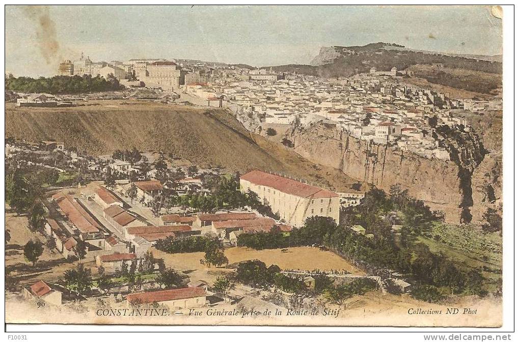 CONSTANTINE  Vue générale de la route de Sétif