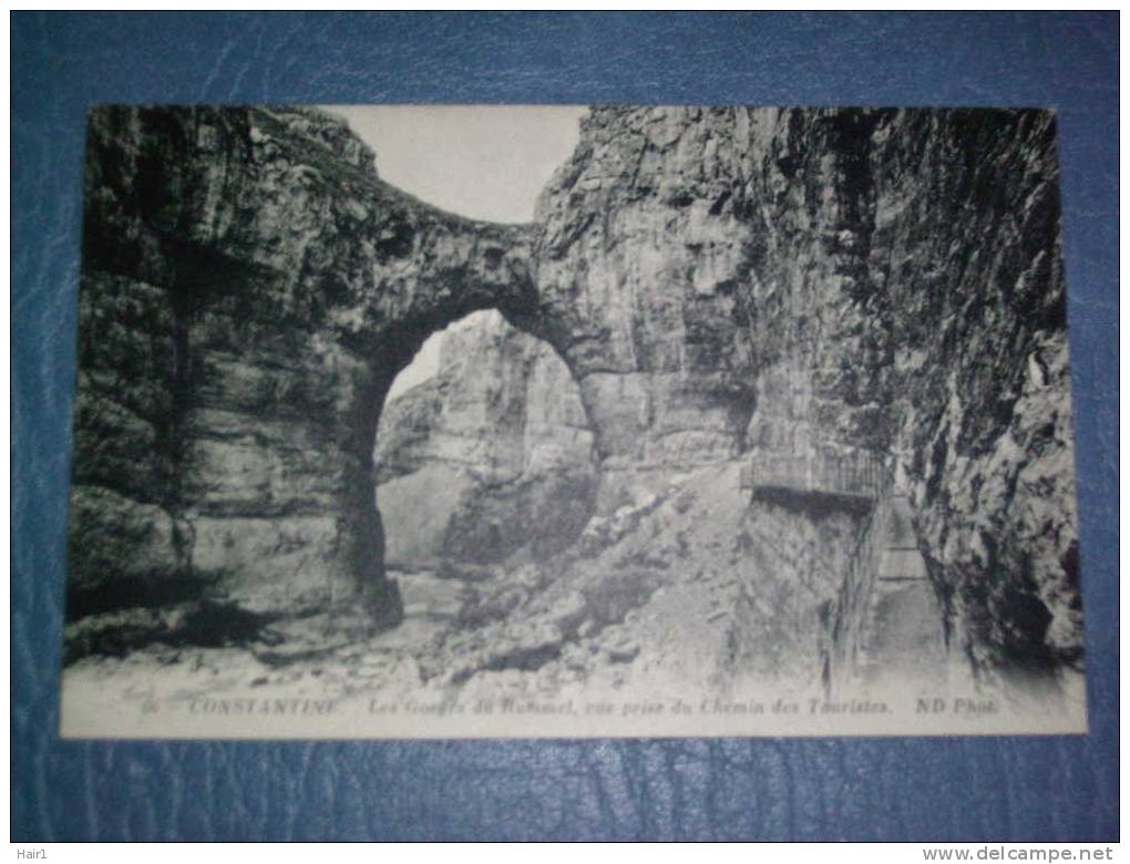 VDS CPA CONSTANTINE LES GORGES DU RUMMEL VUE PRISE DU CHEMIN DES TOURISTES