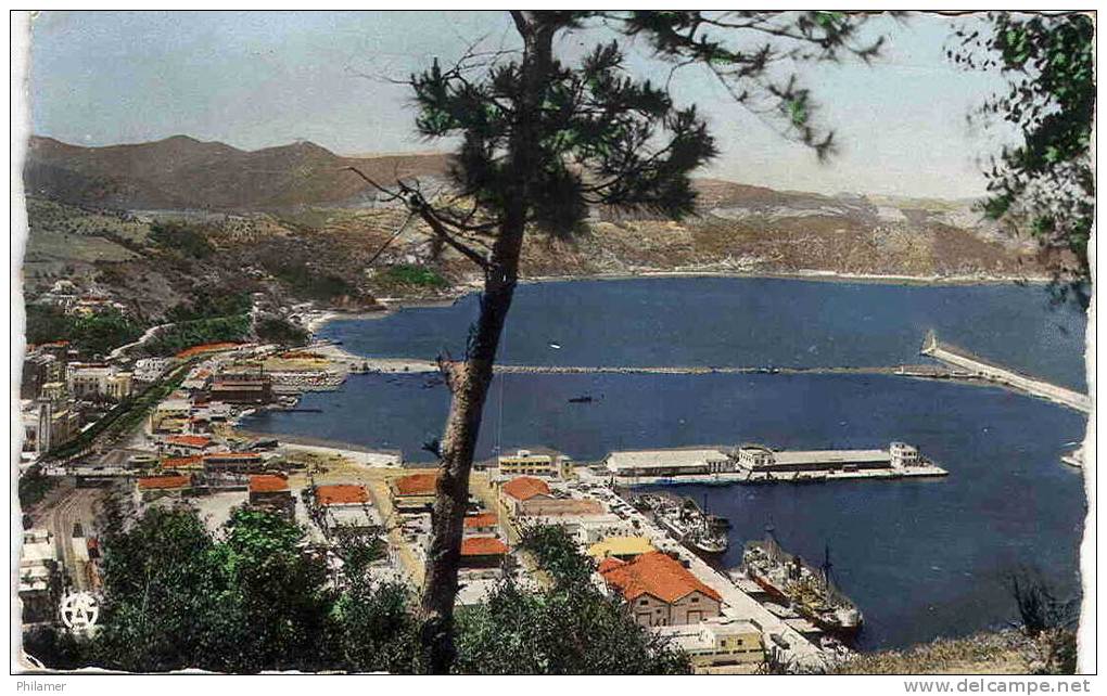 algerie carte carte postale  philippeville port quai Ed sirecky oran ut usage courant