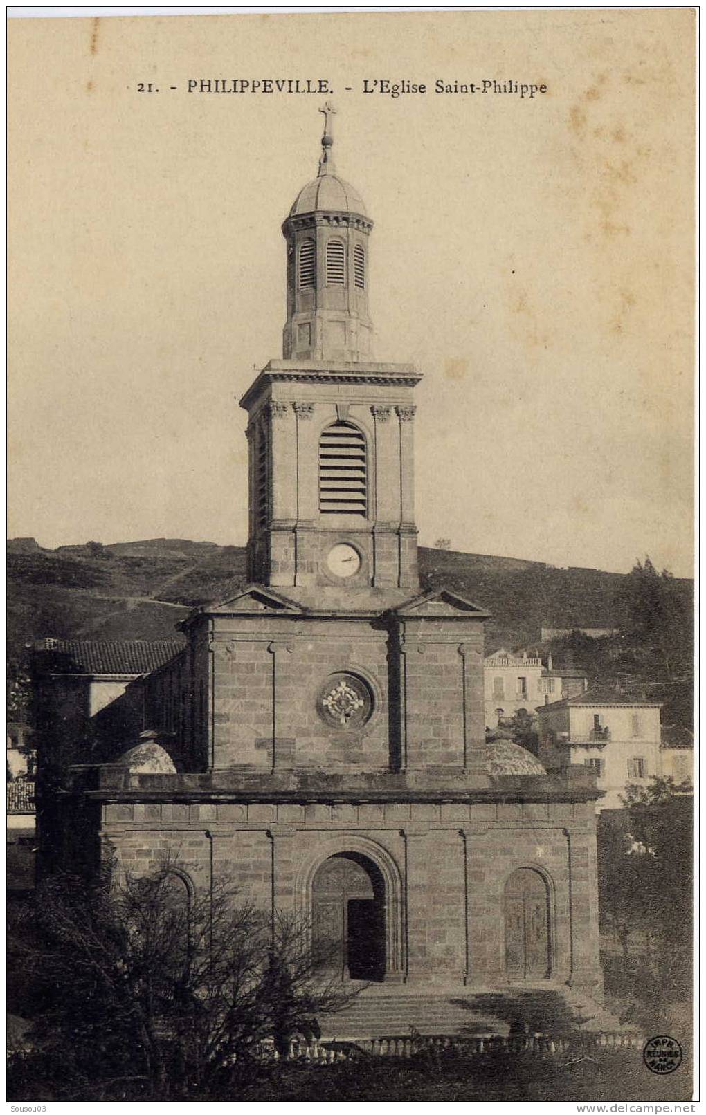 PHILIPPEVILLE - CONSTANTINE - L'EGLISE SAINT PHILIPPE