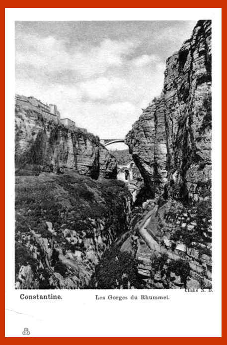 ALGERIE - CONSTANTINE. Gorges du Rhummel.