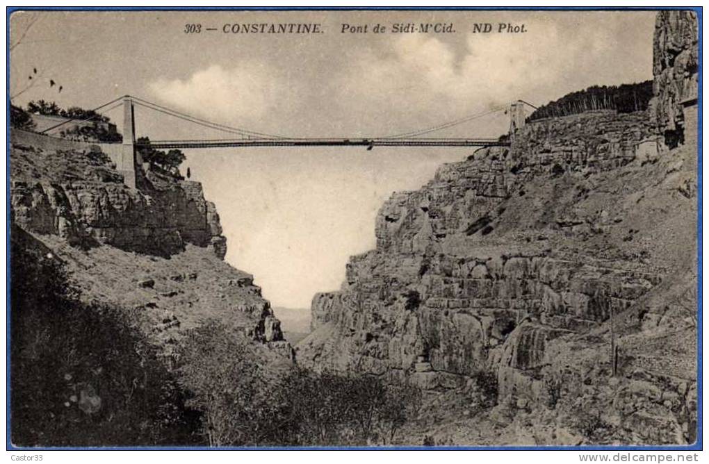 constantine . Le pont Sidi M'Cid
