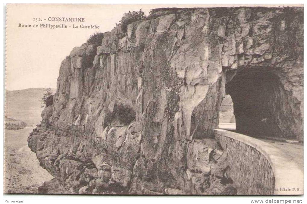 CONSTANTINE - Route de Philippeville - La Corniche