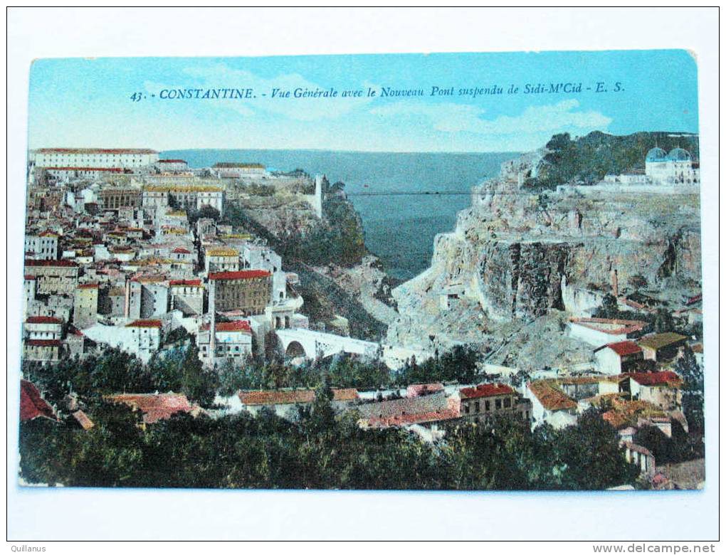 cpa Constantine vue générale avec le nouveau Pont de Sidi-M'Cid 43ES