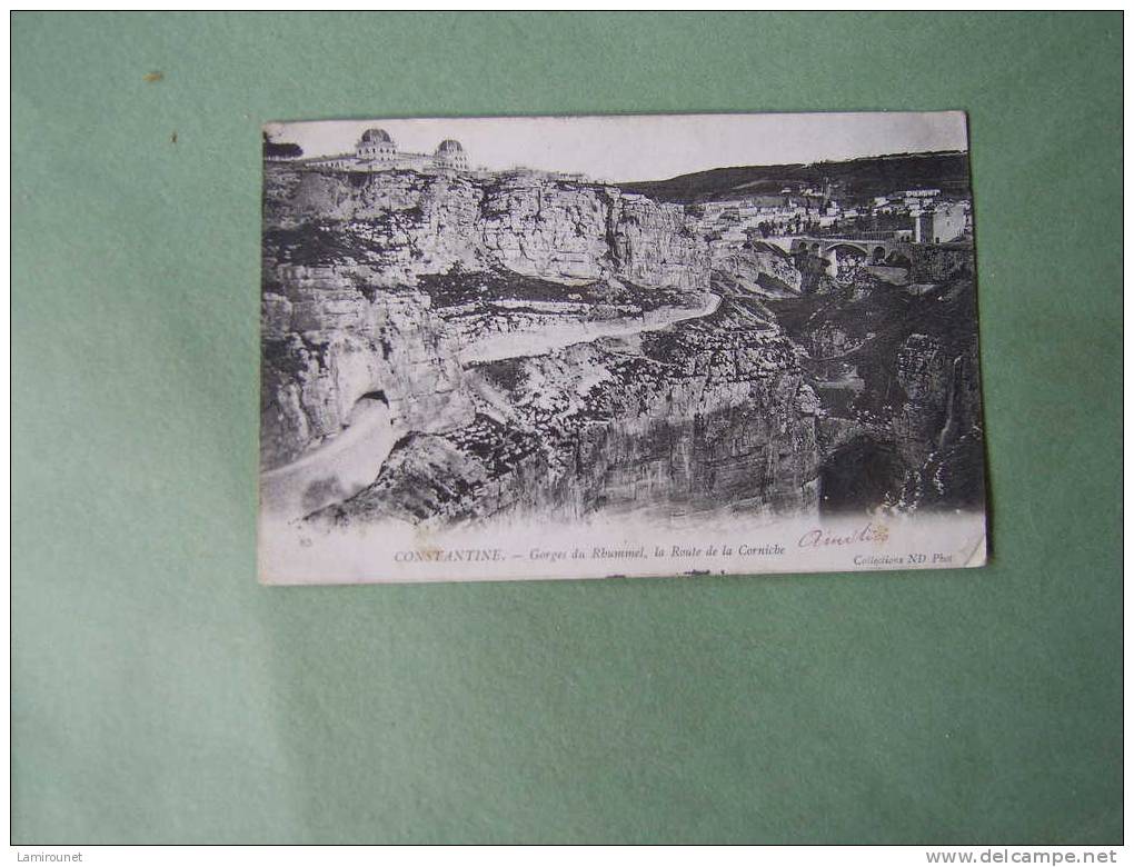 Constantine  Gorges du Rhummel  la Route de la Corniche