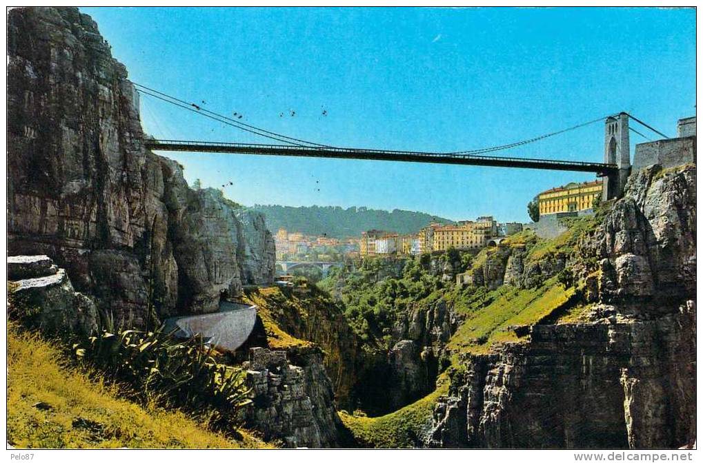 CPSM (format cpa)   Constantine Pont suspendu et gorges du Rhummel   R847