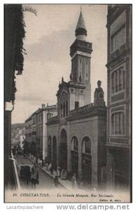 E86 CONSTANTINE LA GRANDE MOSQUEE RUE NATIONALE