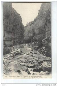 CPA  CONSTANTINE ENTREE DES GORGES DE  RHUMEL