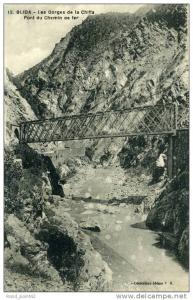 ALGERIE - BLIDA - LES GORGES DE LA CHIFFRA  PONT DE CHEMIN DE FER -  Collection Idéale P.S n°12