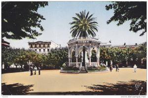 ALGERIE  CPSM   BLIDA  la place d' armes