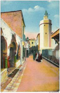 Algérie - BLIDA - rue Gueydon et la Mosquée * PRIX FIXE -