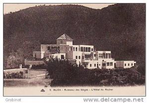 ALGERIE  BLIDA RUISSEAU des SINGES HOTEL du ROCHER NON ECRITE SUPERBE