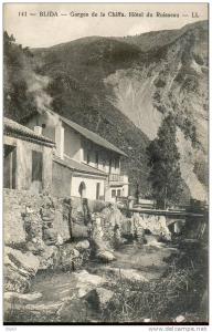 ALGERIE BLIDA GORGES DE LA CHIFFA HOTEL DU RUISSEAU