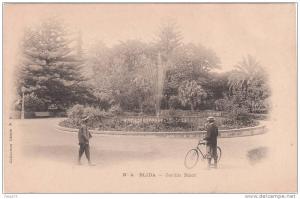 cpa de BLIDA - Jardin Bizot vers 1900