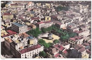 cp , ALGÉRIE , BLIDA , La Place Clemenceau , L'Hôpital Ducros , Vue aérienne