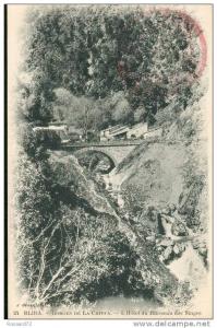 BLIDA - Gorges de la Chiffa - L´Hôtel du Ruisseau des Singes (avec tampon du 2e régiment de Spahis)