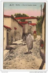 blida  - rue du quartier arabe