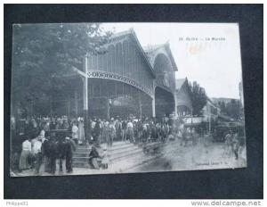 J 133  ALGERIE BLIDA  Le Marché     Trés animées