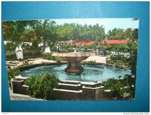 Blida - le Jardin du Maréchal Joffre - colorisée  - animée - circulée 1959 - L29C