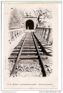 Algerie BLIDA ENTREE TUNNEL Voies Chemin Fer  GORGES de la CHIFFA CPA 1900s Collection Ideale PS N°14 Algeria Algerien