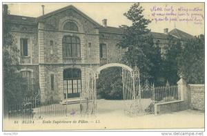 ALGERIE BLIDA ECOLE SUPERIEURE DE JEUNES FILLES