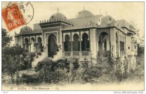 CPA - ALGERIE - BLIDA  Villa Mauresque (circulée, 1913)