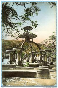 CARTE POSTALE 102 BLIDA LA FONTAINE FRANCHEF D´ESPEREY . . EDITION JOMONE 2 RUE LEVACHER ALGER . ECRITURE 1957