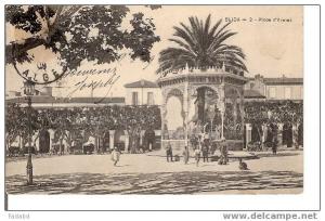 BLIDA PLACE D´ARMES  CARTE ECRITE