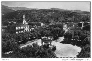 ALGERIE.  BLIDA. PLACE D'ARMES.  carte couleur.