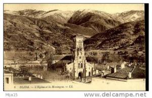 AFRIQUE. ALGERIE. BLIDA. EGLISE ET LA MONTAGNE