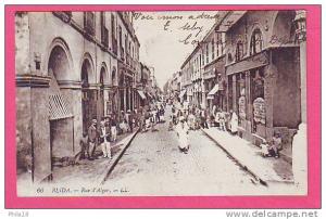 66  - BLIDA LA RUE D´ALGER - CHEMISES ESCOMPTE RECOUVREMENT