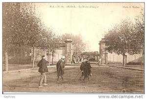 S.6. N° 20. - BLIDA  La Porte d´Alger - Cachet de la poste 1905