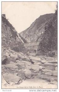 ALGERIE.BLIDA.GORGES DE LA CHIFFA VERS LE PONT