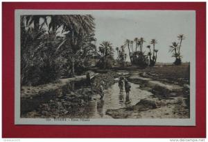 cpa Biskra Dans l'Oasis