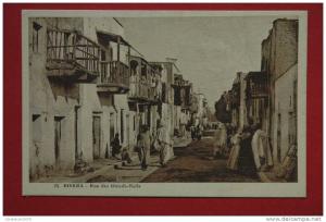 cpa Biskra Rue des Ouleds Nails