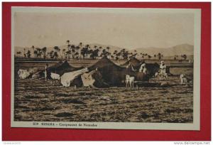 cpa Biskra Campement de nomades