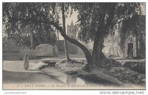X9668 ALGERIE VIEUX BISKRA LA MOSQUEE DE SIDI MALECK A TRAVERS LES ARBRES