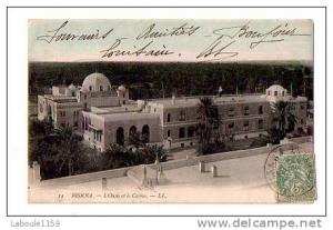 ALGERIE BISKRA   L' Oasis et le Casino  - LL N° 14 - Oblitération Biskra Constantine