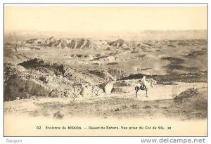CPA - BISKRA ENVIRONS - DESERT DU SAHARA VUE PRISE DU COL DE SFA - Edition N.D. / N° 92
