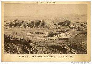 Environs de Biskra .  Col de Sfa .  BELLE HELIOGRAVURE .