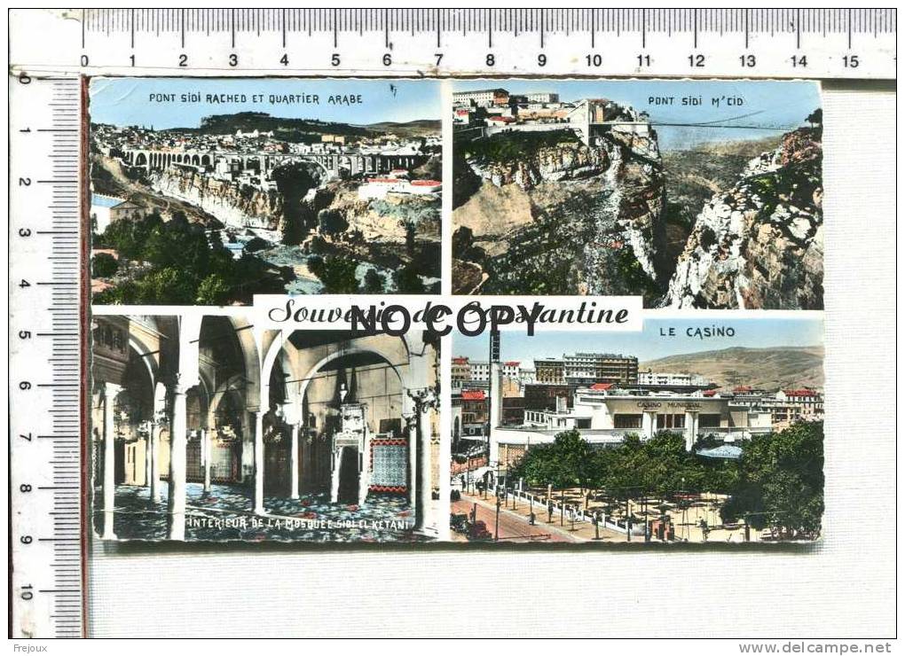 CONSTANTINE -  4 vues   Pont Sidi Rached et Quartier Arabe, Pont Sidi M'Cid, Mosquée, Casino