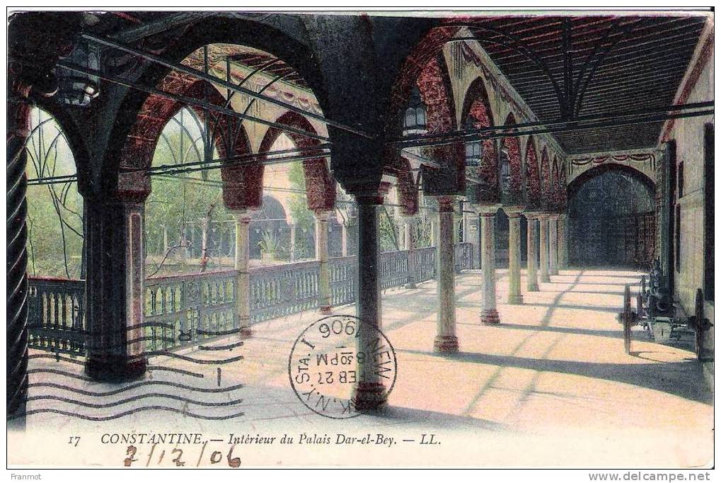 CPA Constantine - Intérieur du Palais Dar-el-Bey