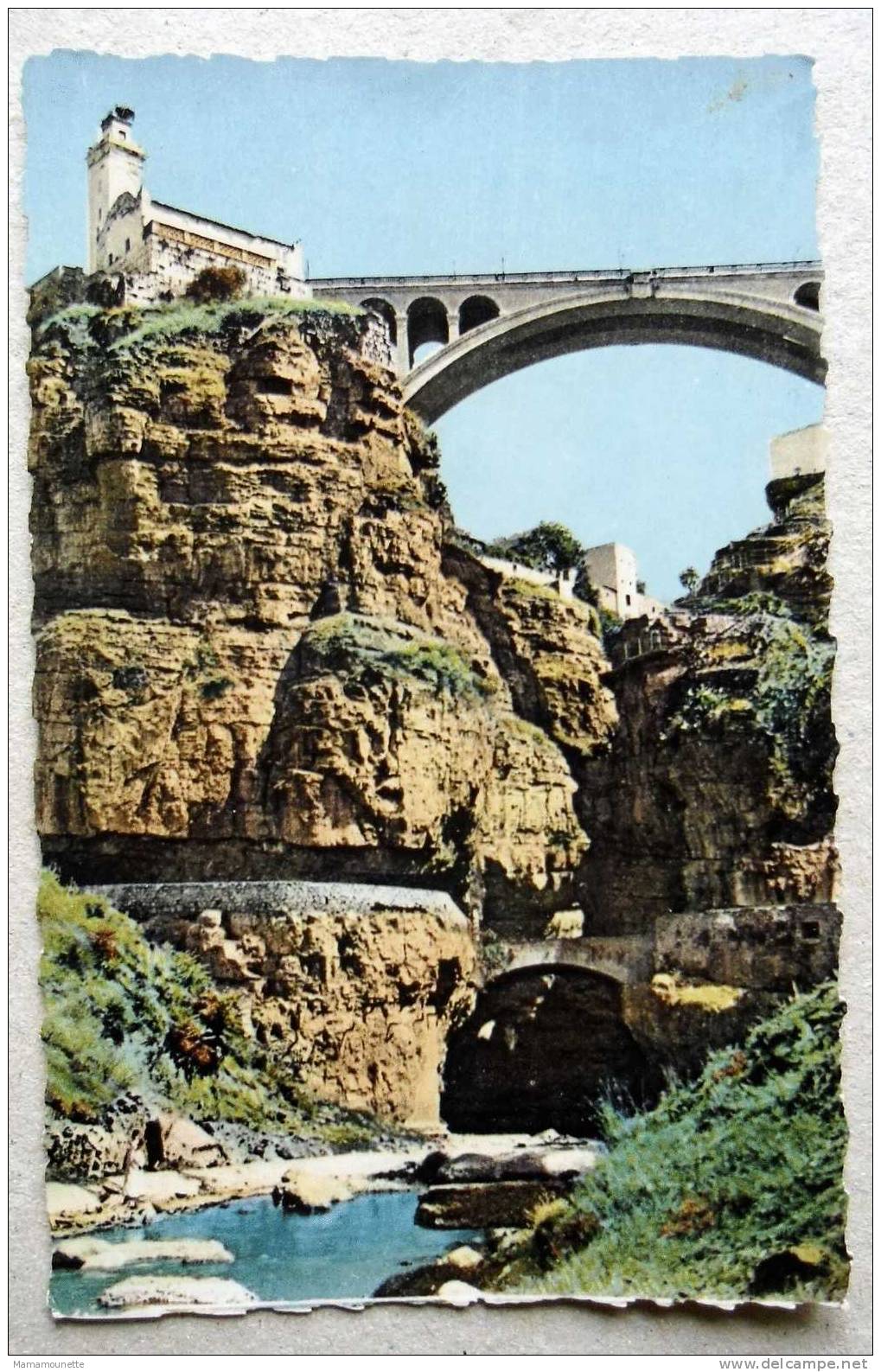 Algérie CP N° 856F - Constantine, Pont Sidi Rached et Pond du Diable - CPSM/E