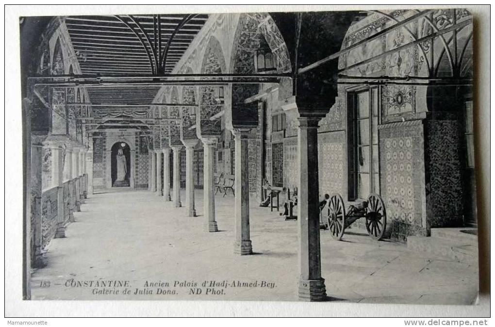 Algérie - CP N° 653G - Constantine, Ancien Palais d'Hadj Ahmed Bey, Galerie de Julia Dona - CPA/N