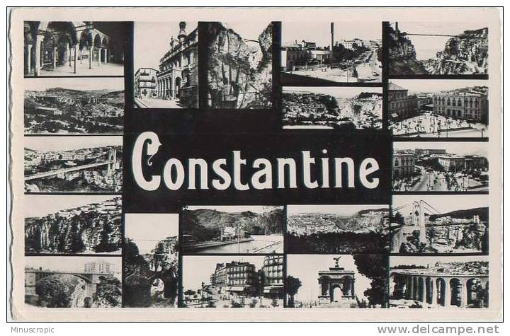 CPSM Algérie - Constantine - Carte multivues