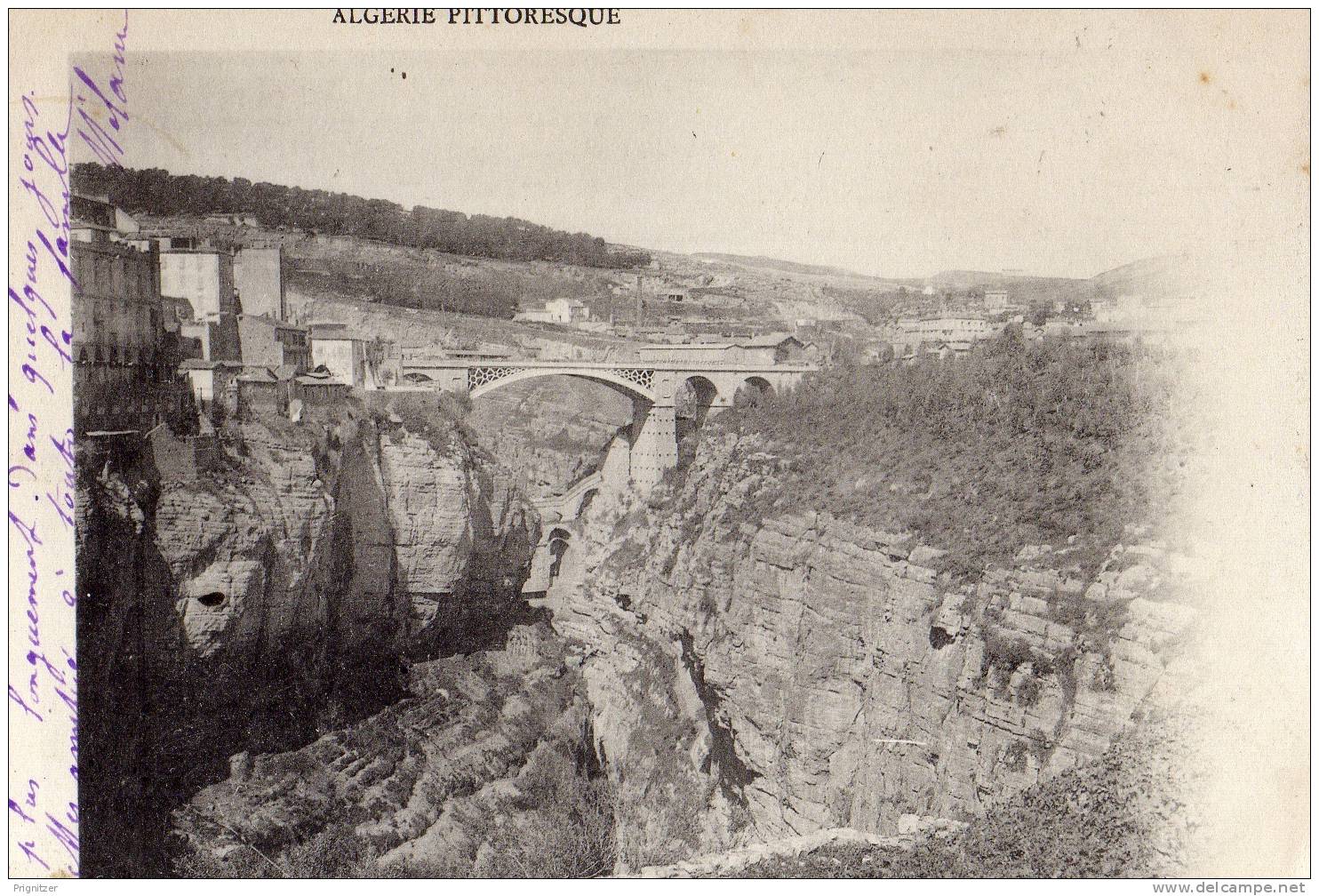 ALGERIE / ALGERIEN     CONSTANTINE Le Pont d'EL Kantara et lee gorges du Roumel