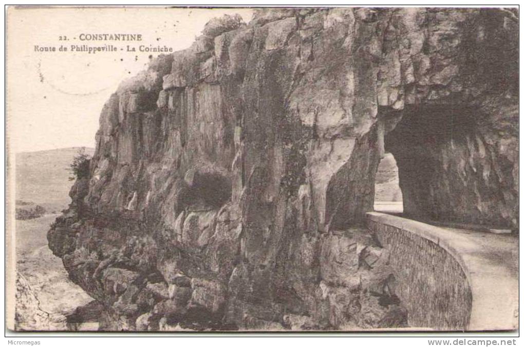CONSTANTINE - Route de Philippeville - La Corniche