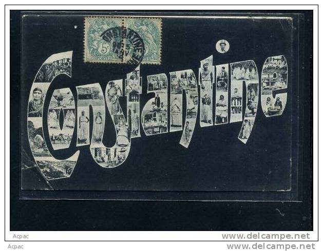 CONSTANTINE  carte multi vues souvenir