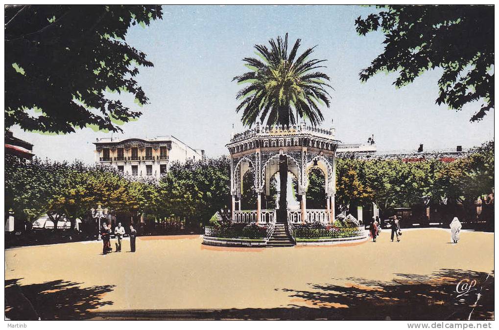 ALGERIE  CPSM   BLIDA  la place d' armes